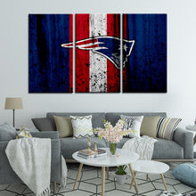 Load image into Gallery viewer, New England Patriots Rough Style Wall Canvas 2