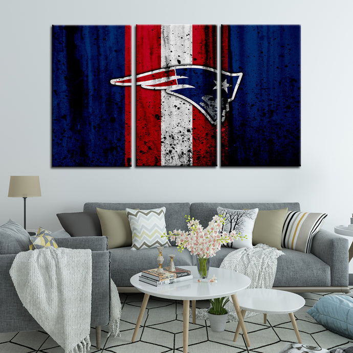 New England Patriots Rough Style Wall Canvas 2