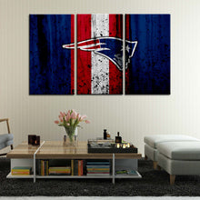 Load image into Gallery viewer, New England Patriots Rough Style Wall Canvas 2