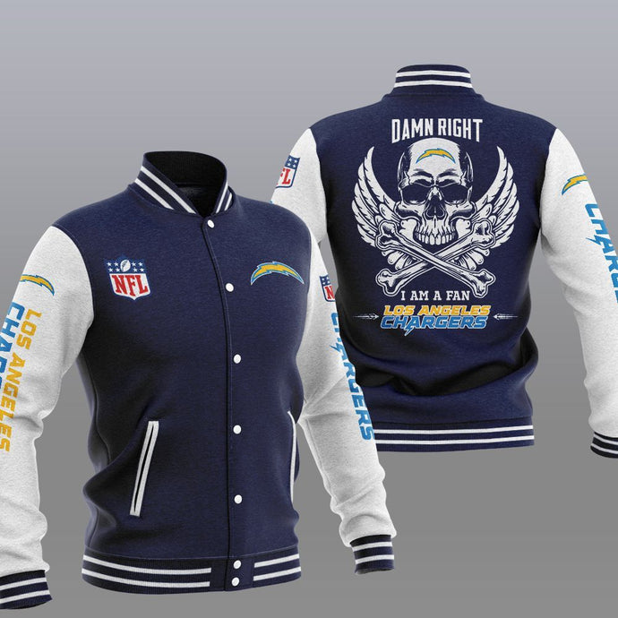 Los Angeles Chargers Casual 3D Letterman Jacket