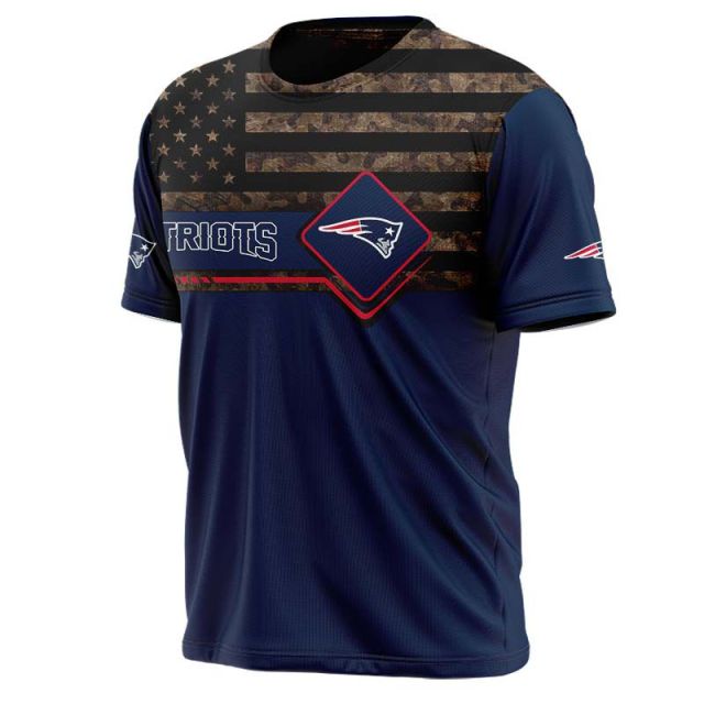 New England Patriots American Flag T-Shirt