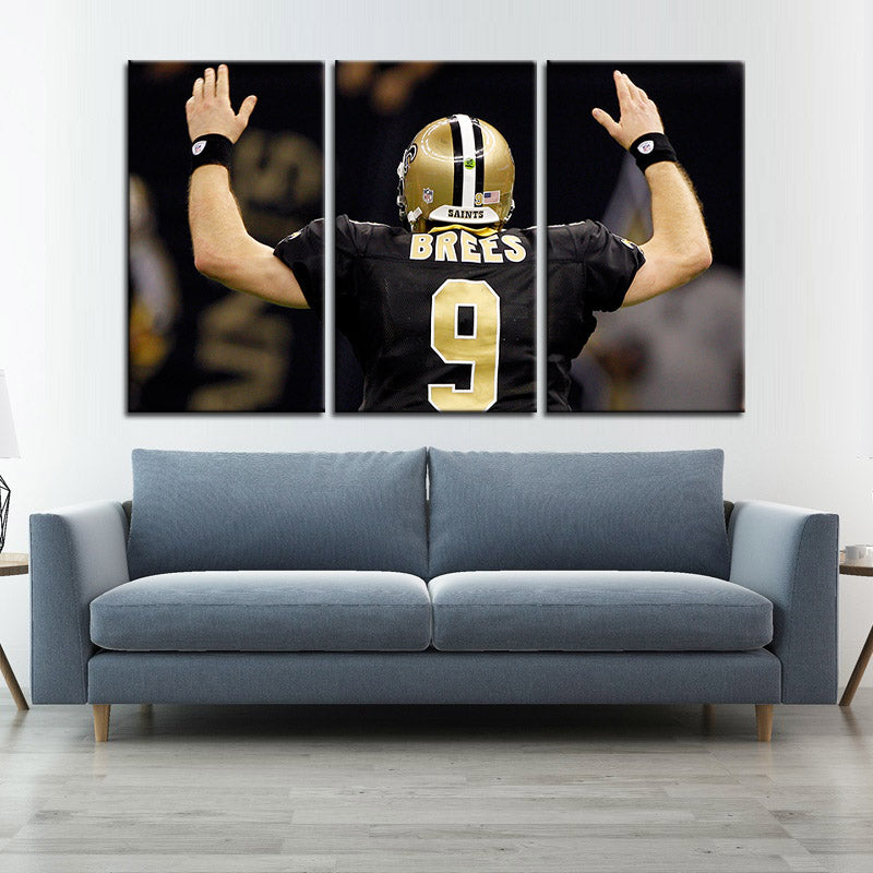 Drew Brees New Orleans Saints Wall Canvas 4