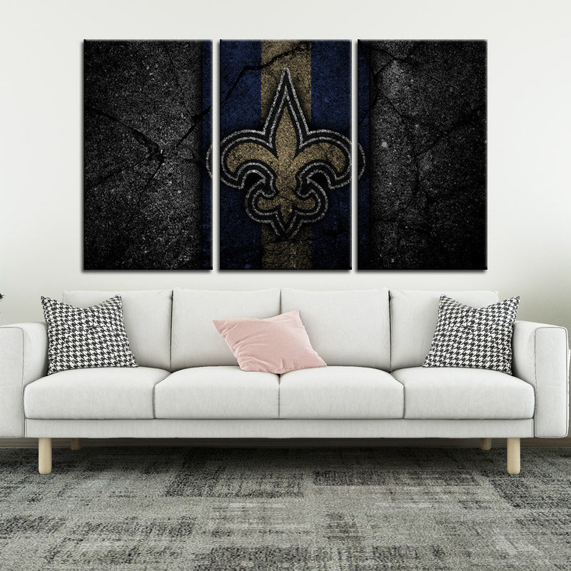 New Orleans Saints Rock Style Wall Canvas 2