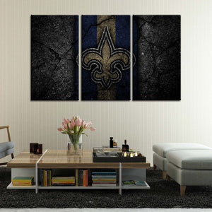 New Orleans Saints Rock Style Wall Canvas 2