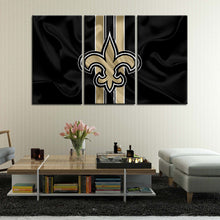 Load image into Gallery viewer, New Orleans Saints Flag Style Wall Canvas 2