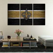Load image into Gallery viewer, New Orleans Saints Wooden Style Wall Canvas 2
