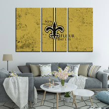 Load image into Gallery viewer, New Orleans Saints Fleur-de-lis Wall Canvas