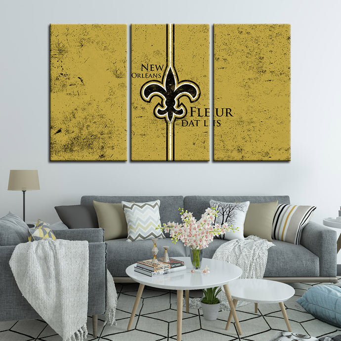 New Orleans Saints Fleur-de-lis Wall Canvas