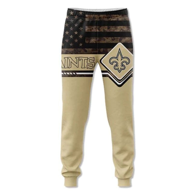 New Orleans Saints American Flag Sweatpants