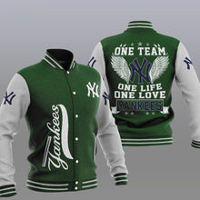 Load image into Gallery viewer, New York Yankees One Team One Love Letterman Jacket