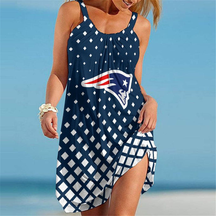 New England Patriots Women Cool Beach Dress