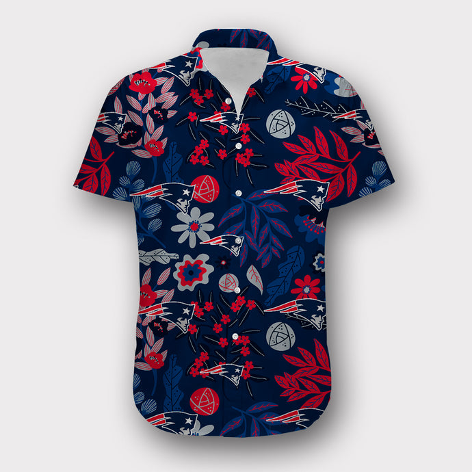 New England Patriots Aloha Hawaiian Shirt