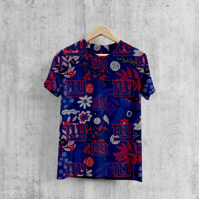 New York Giants Aloha Hawaiian T-Shirt