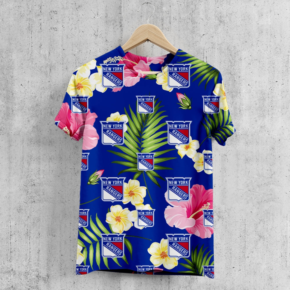 New York Rangers Summer Floral T-Shirt