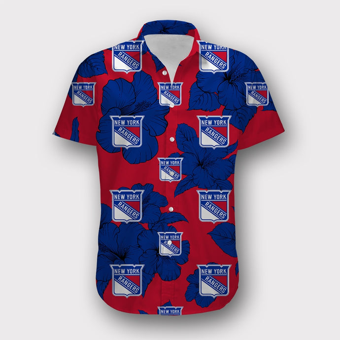 New York Rangers Tropical Floral Shirt