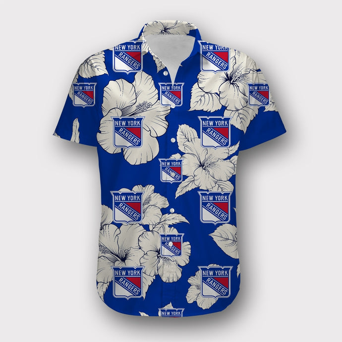 New York Rangers Tropical Floral Shirt