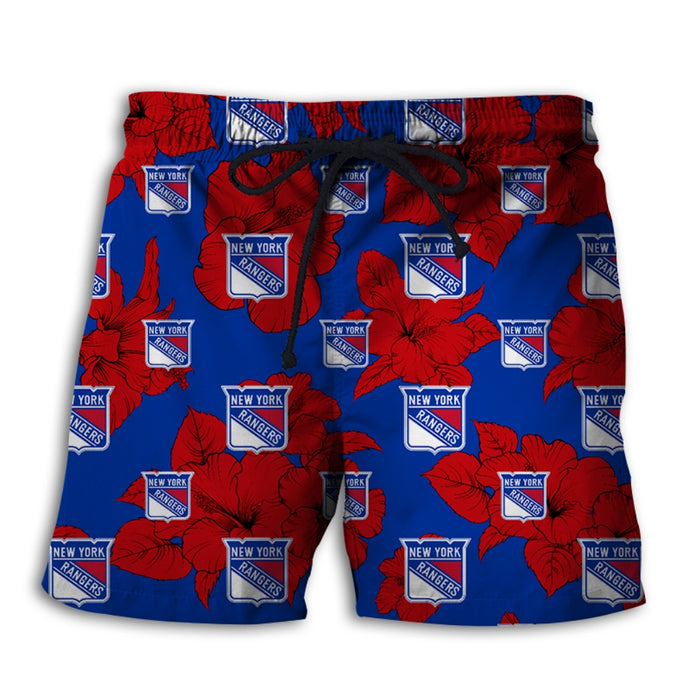 New York Rangers Tropical Floral Shorts