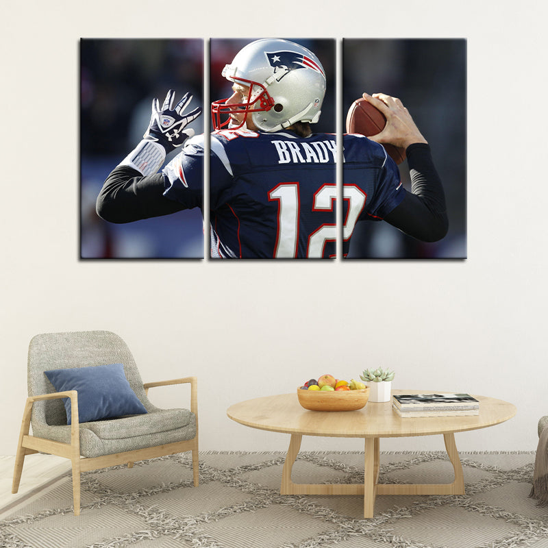 Tom Brady New England Patriots Wall Canvas 3