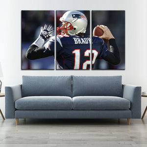 Tom Brady New England Patriots Wall Canvas 3