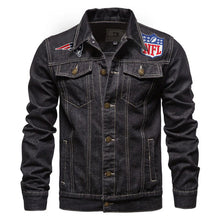 Load image into Gallery viewer, New England Patriots Denim Jacket