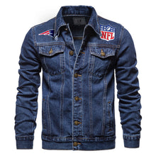 Load image into Gallery viewer, New England Patriots Denim Jacket