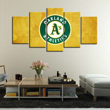 Load image into Gallery viewer, Oakland Athletics Emblem Wall Canvas