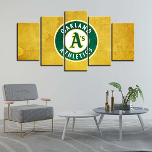 Oakland Athletics Emblem Wall Canvas