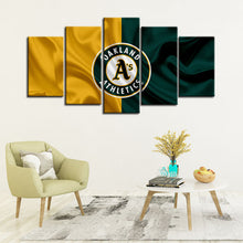 Load image into Gallery viewer, Oakland Athletics Fabric Flag Wall Canvas