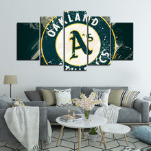 Load image into Gallery viewer, Oakland Athletics Paint Splash Wall Canvas