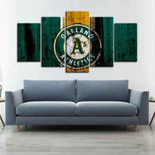 Load image into Gallery viewer, Oakland Athletics Rough Look Wall Canvas