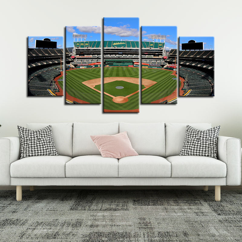 Oakland Athletics Stadium Wall Canvas