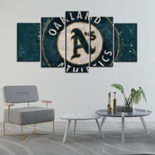 Load image into Gallery viewer, Oakland Athletics Techy Look Wall Canvas