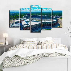 Green Bay Packers Stadium 5 Pieces Painting Canvas 2