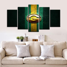Load image into Gallery viewer, Green Bay Packers Metal Look Wall Canvas