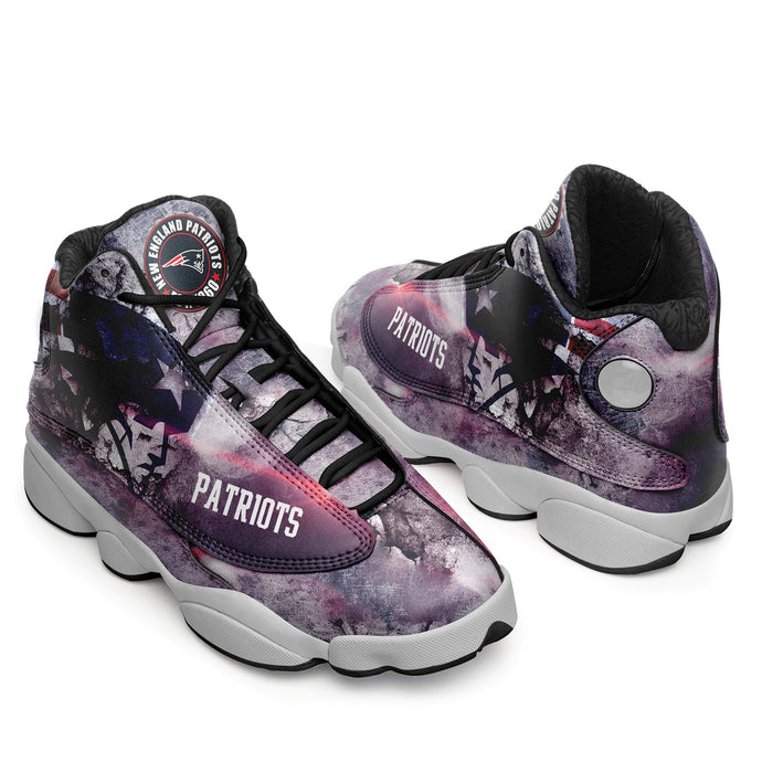 New England Patriots Casual 3D Air Jordon Sneaker Shoes