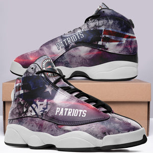 New England Patriots Casual 3D Air Jordon Sneaker Shoes