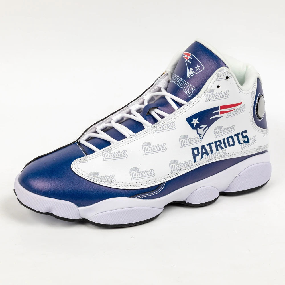 New England Patriots Casual 3D Air Jordon Sneaker Shoes