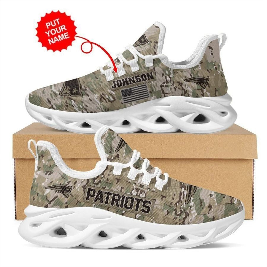 New England Patriots Camouflage Air Max Running Shoes