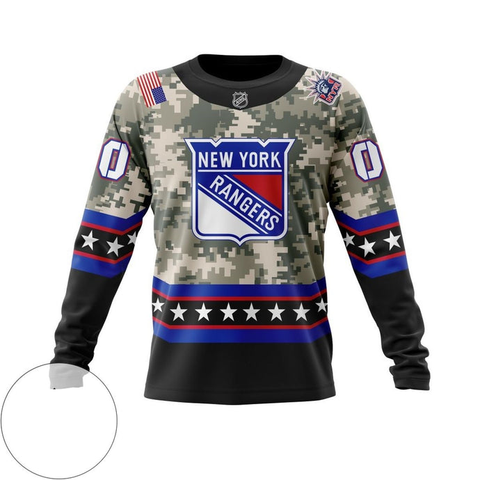 New York Rangers Camouflage Casual Sweatshirt