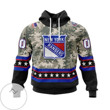 Load image into Gallery viewer, New York Rangers Camouflage Casual Hoodie