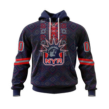 Load image into Gallery viewer, New York Rangers Native Casual Hoodie