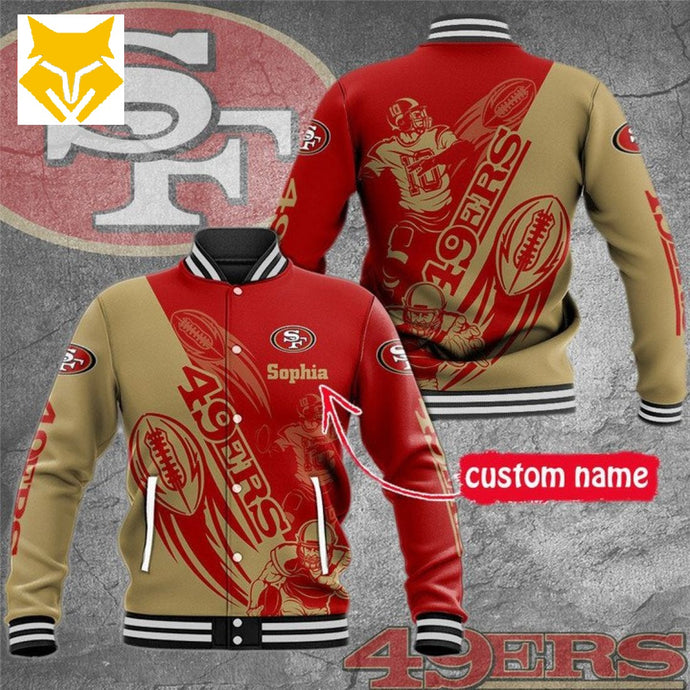 San Francisco 49ers Casual 3D Letterman Jacket