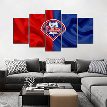 Load image into Gallery viewer, Philadelphia Phillies Fabric Look Wall Canvas