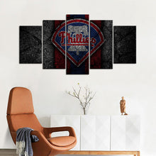 Load image into Gallery viewer, Philadelphia Phillies Rock Style Wall Canvas