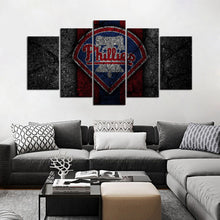 Load image into Gallery viewer, Philadelphia Phillies Rock Style Wall Canvas