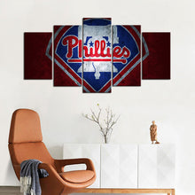 Load image into Gallery viewer, Philadelphia Phillies Stone Look Wall Canvas