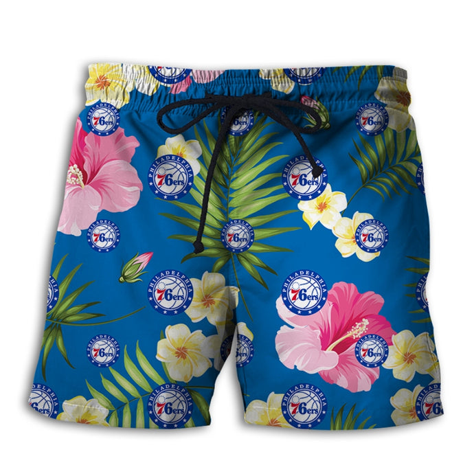 Philadelphia 76ers Summer Floral Shorts