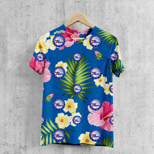 Philadelphia 76ers Summer Floral T-Shirt