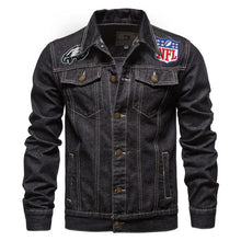 Load image into Gallery viewer, Philadelphia Eagles Denim Jacket