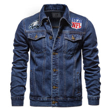 Load image into Gallery viewer, Philadelphia Eagles Denim Jacket